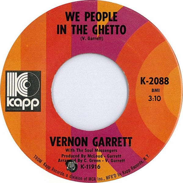 Vernon Garrett - We People In The Ghetto - The Funkadoobian