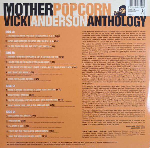 Vicki Anderson - Mother Popcorn (Vicki Anderson Anthology) - The Funkadoobian