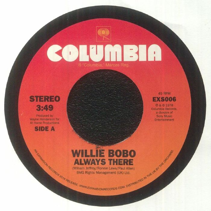 WILLIE BOBO - Always There / Comin' Over Me