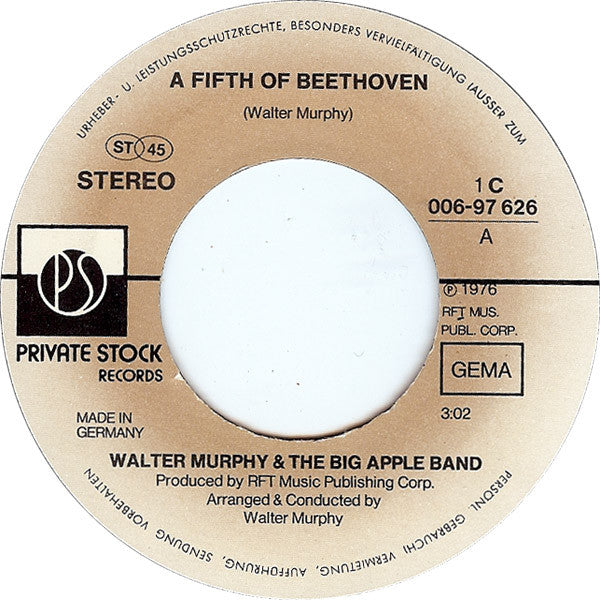 Walter Murphy & The Big Apple Band - A Fifth Of Beethoven 7
