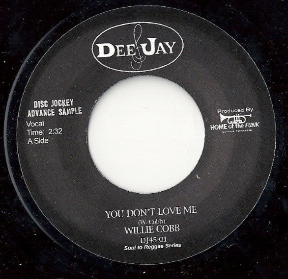 Willie Cobbs / Robert Parker - You Don't Love Me / I Caught You In A Lie - The Funkadoobian
