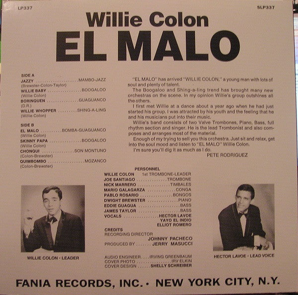 Willie Colón - El Malo - The Funkadoobian