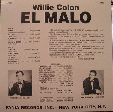 Willie Colón - El Malo - The Funkadoobian