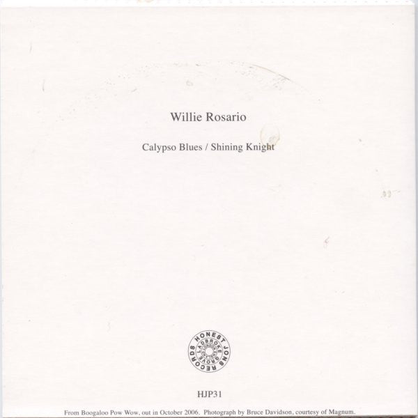 Willie Rosario - Calypso Blues / Shining Knight, Vinyl, 7