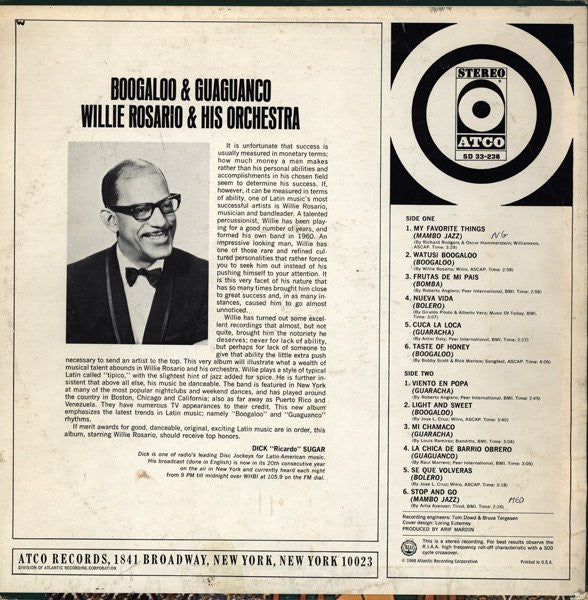 Willie Rosario Y Su Orquesta - Boogaloo & Guaguanco - The Funkadoobian