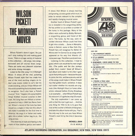 Wilson Pickett - The Midnight Mover - The Funkadoobian