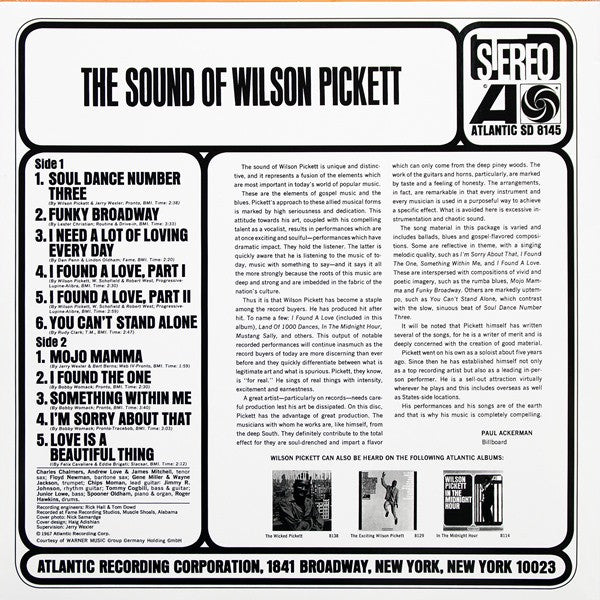 Wilson Pickett - The Sound Of Wilson Pickett - The Funkadoobian