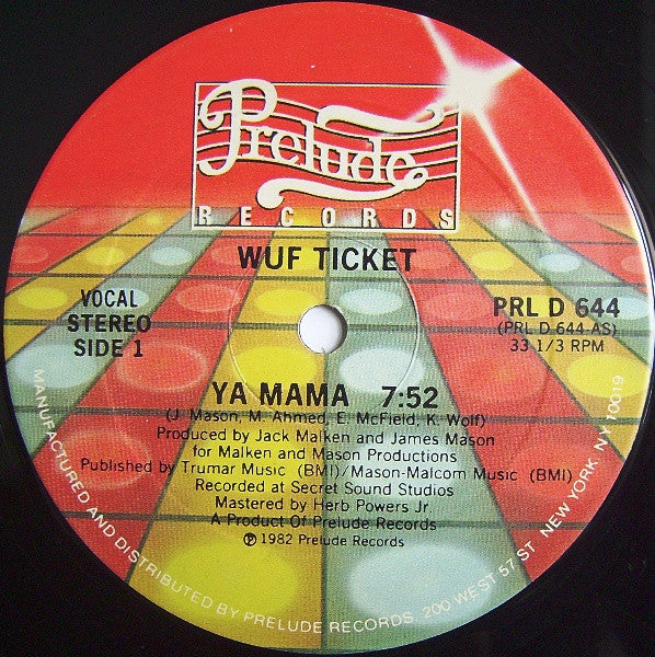 Wuf Ticket - Ya Mama - The Funkadoobian