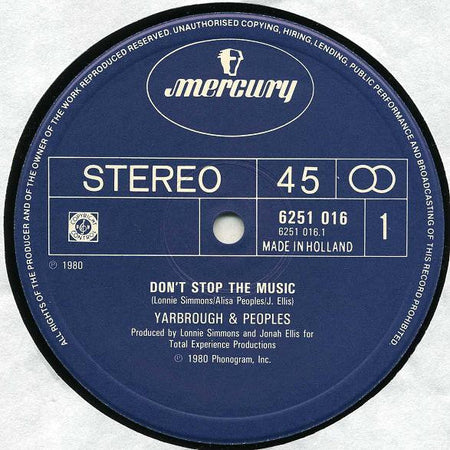 Yarbrough & Peoples - Don't Stop The Music - The Funkadoobian