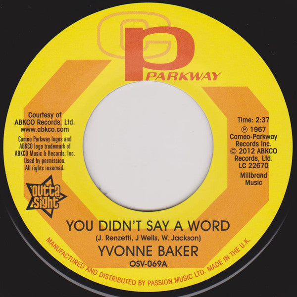 Yvonne Baker / Hattie Winston - You Didn't Say A Word / Pictures Don't Lie - The Funkadoobian